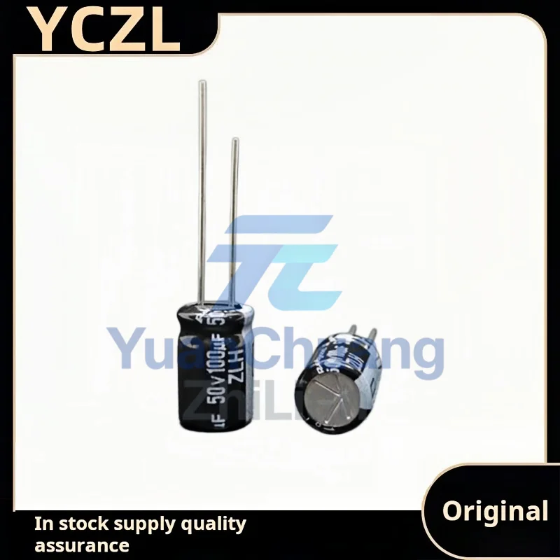 50PCS new original genuine 50v100uF imported electrolytic capacitor 8*11.5