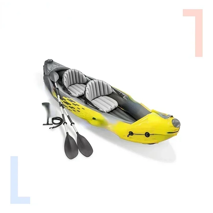 

forhot68307 Barcos Rowing Boat K2 Kayak 2 Person Inflatable Boat Inflatable Kayak With Pedals