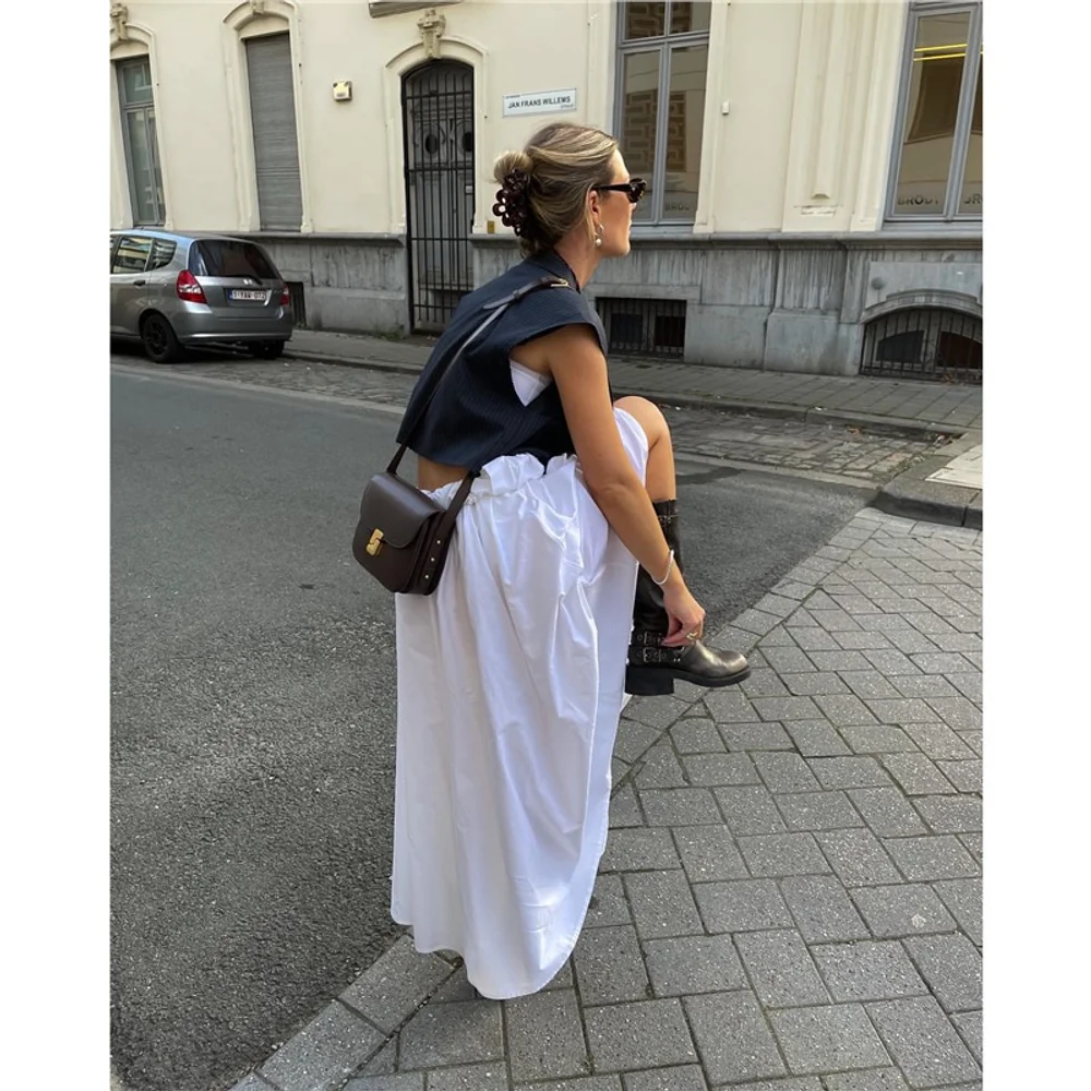 Sac Tofu en cuir véritable pour femmes, nouveau Style de Niche française, sac à bandoulière simple haut de gamme, sac de banlieue pour femmes