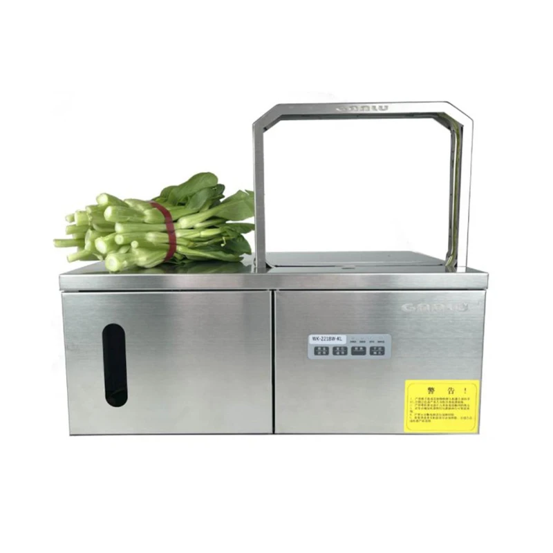 12mm Glue-Free OPP Hot Melt Tape Bundling Machine 110/220 V, Supermarket Vegetable & Flower Bouquet Strapping Equipment