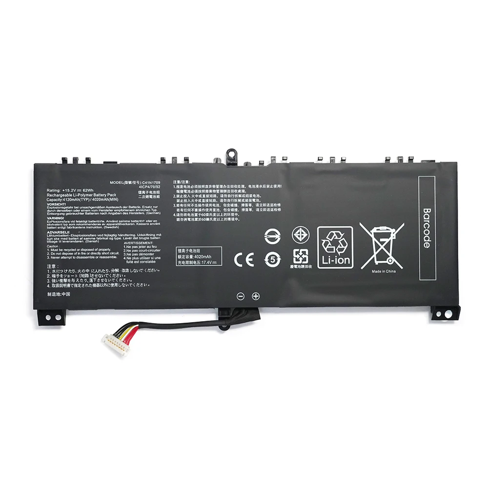 7XINbox C41N1709 15.2V 62Wh 4120mAh OEM Battery For Asus ROG Strix GL503VS GL503VS-DH74 GL503VS-EI001T GL503VS-EI083T Series