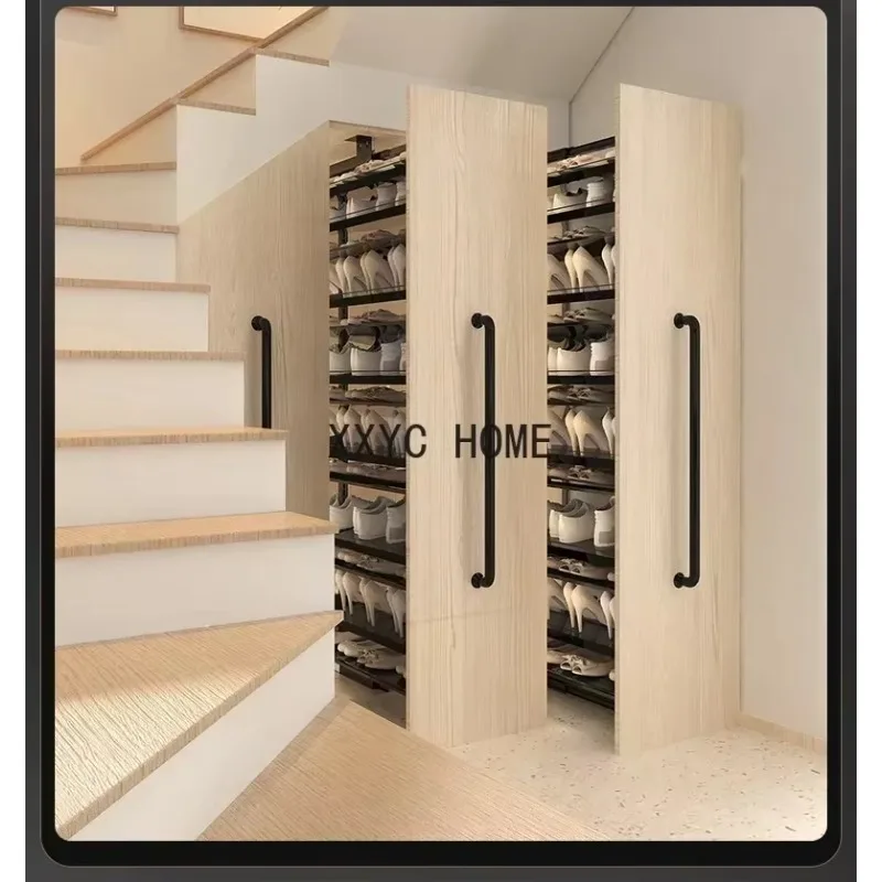 TAO Rotating shoe rack cabinet, wardrobe storage rack, pull-out shoe rack, hardware push-pull shoe rack