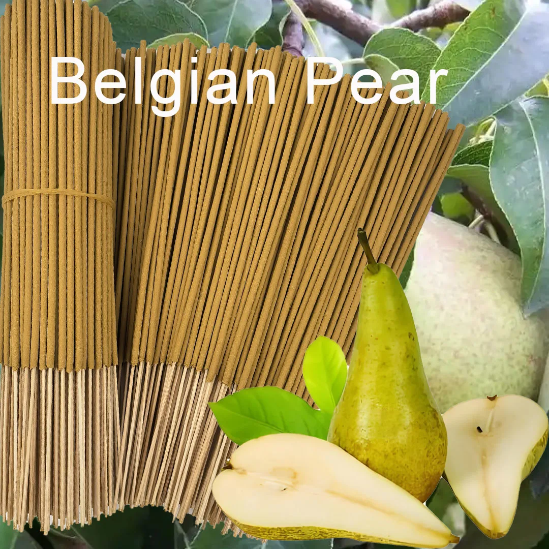 Hot-Selling Yellow Belgian Pear Incense Sticks, Made from Natural Materials, Pear Has a Unique Charm and Health Benefits, a Must-Have for Home to Eliminate Odors and Provide Long-Lasting Fragrance, Commonly Used in Yoga | Party | Camping | Fishing | Read | Listen to Music | Relax and Enjoy Leisure Time