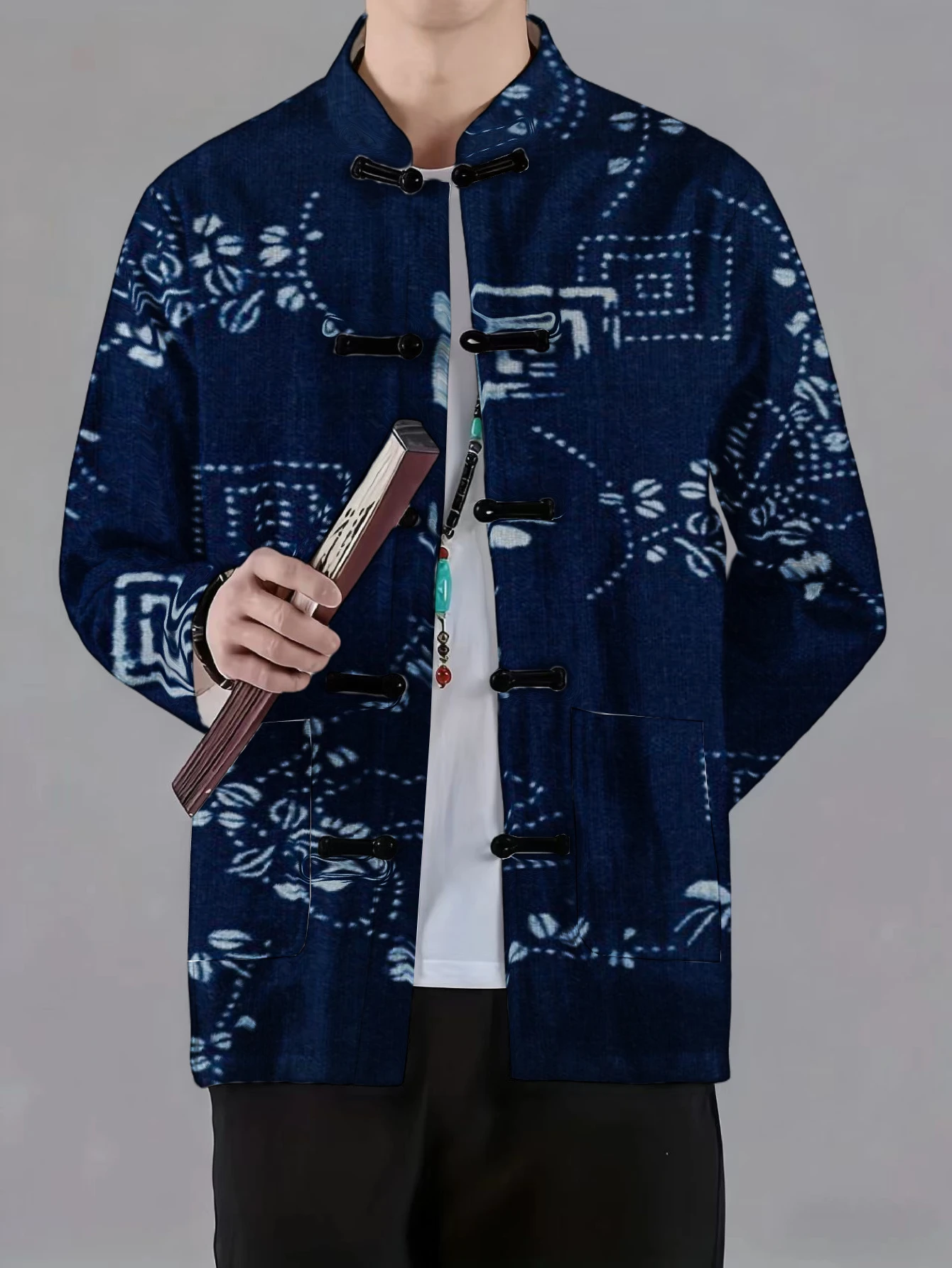 เสื้อแจ็คเก็ตผู้ชายคอจีน ติดกร - Craft And Art Difference บทวิจารณ์และราคา