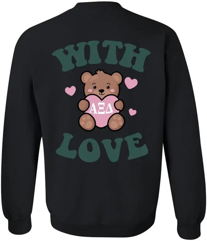 Bluza Alpha Xi Delta - Bluza Alpha Xi With Love Sorority Crewneck