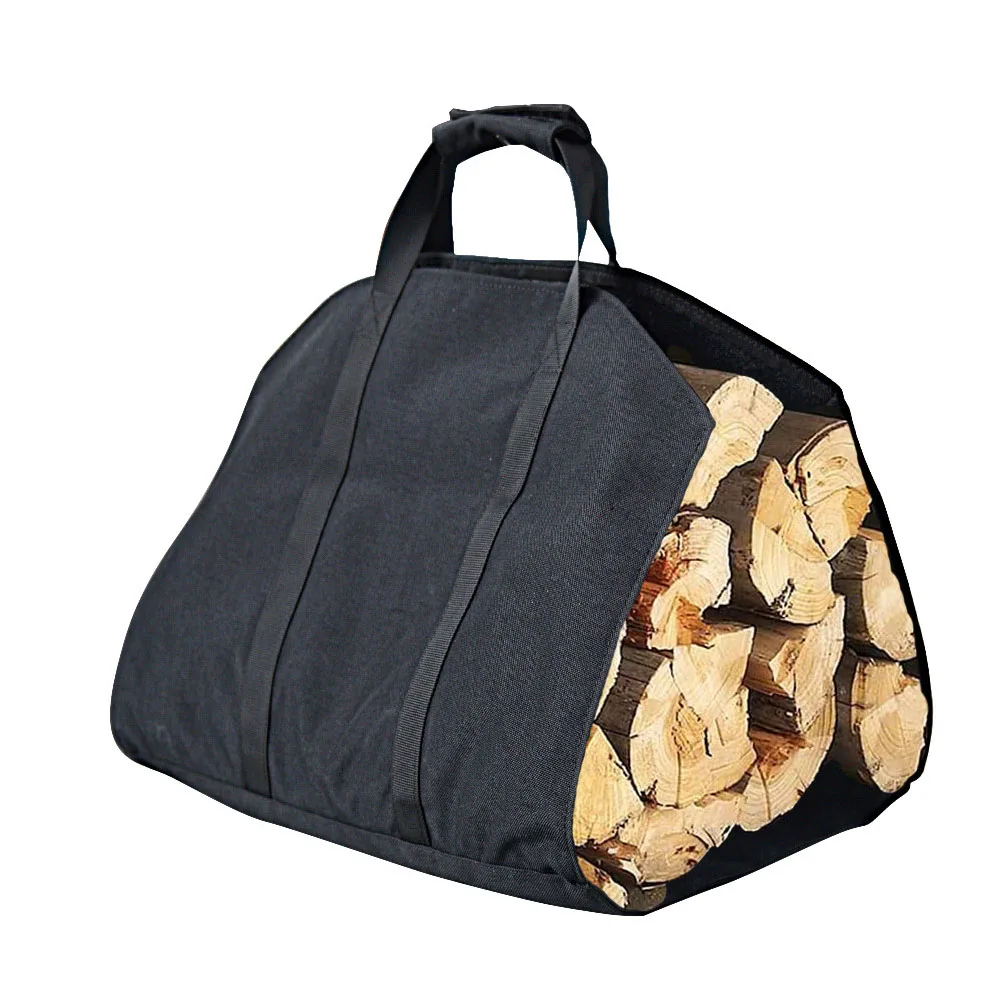 

1 шт., сверхмощная сумка-переноска для дров, большая сумка для хранения, держатель для бревен, уличная портативная переноска для дерева, органайзер для садовых инструментов для кемпинга