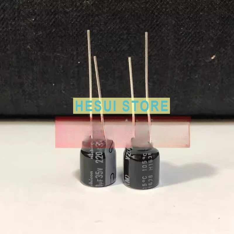 200Pcs electrolytic capacitor 35V220UF 10X12.5 VZ series 105 degrees 220UF 35V NICHICON