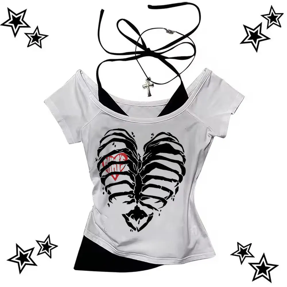 

Y2k Vintage crop top vintage cropped summer coquette y2k gyaru Aesthetic Fairy girls clothing