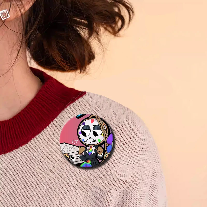Cartoon Game Character Dyle Button Pin Badge Dyle Brooch Creative Badge for Backpack Clothes