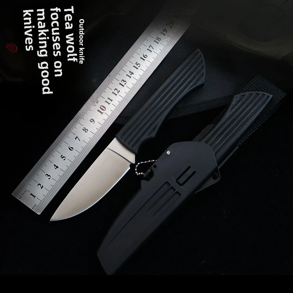 2025 جديد سكينة سرفايفل في الهواء الطلق المحمولة التخييم الدفاع عن النفس حزام غمد صلابة عالية سكين مستقيم EDC أداة