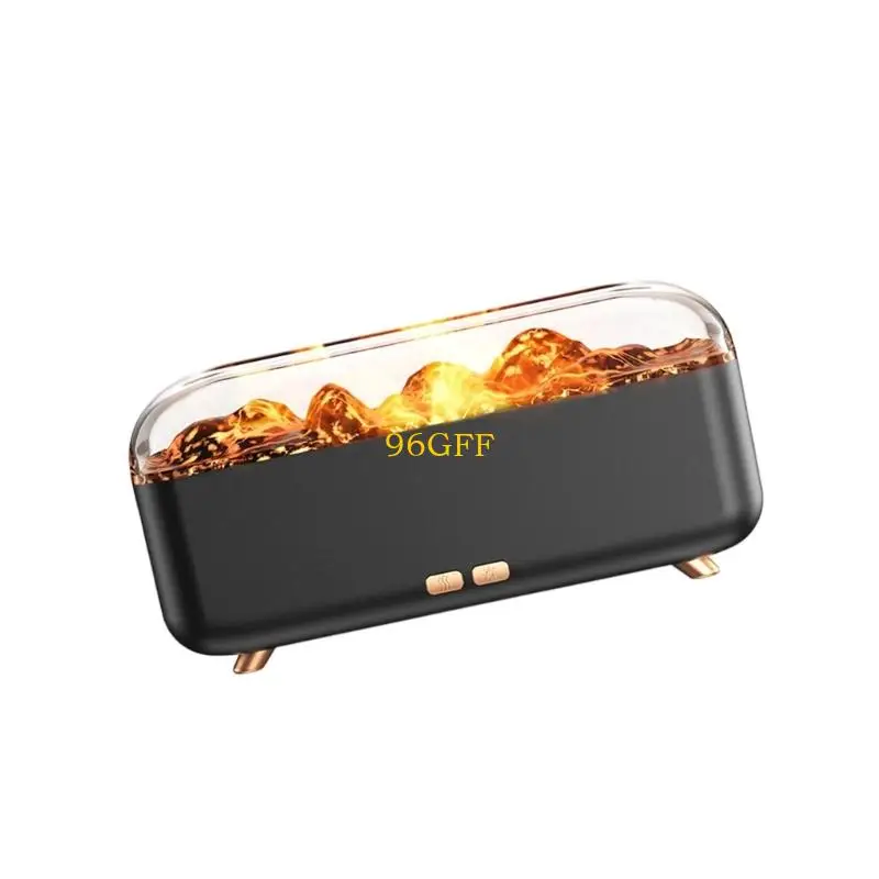 96GF Flame Effect Aromas Humidifier Air Moisturizer With Soothing Mists And Color Changing Light For Indoor Use