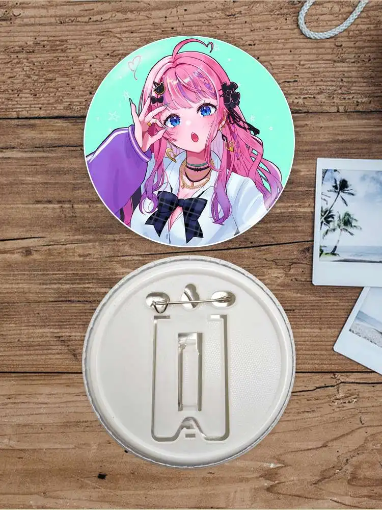 Kuramochi Meruto Channel Game Anime Character Badge Brooch anchor Peripherals Pin DIY Hat Pupil Tinplate Personalized Jewelry