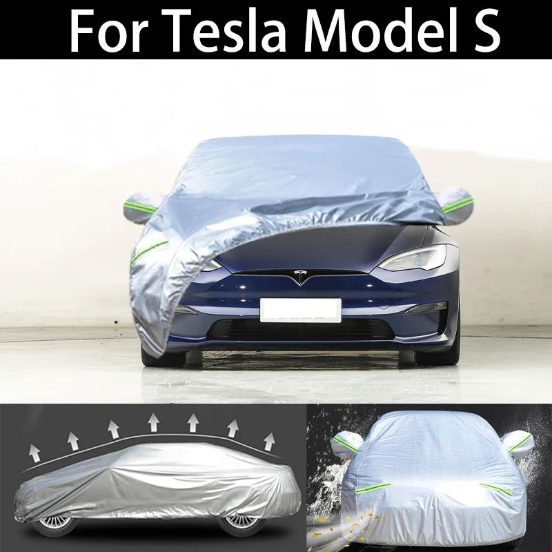 For Tesla Model S car Cover Dustproof Outdoor Indoor UV Snow Resistant Sun rain Protection  waterproof hail cover for car 