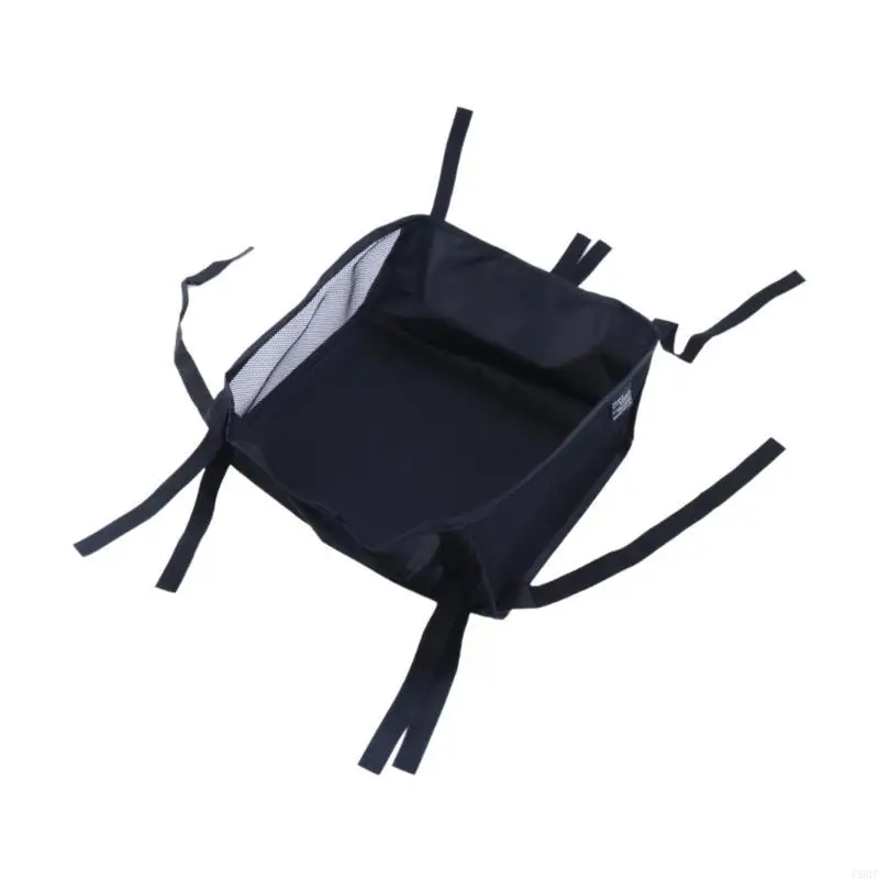 

C63C Portable Baby Stroller Organiser Bag Oxford Cloth Bottom Storage Basket Stroller Container for Newborns & Infants