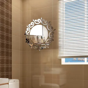 Acryl -Rundspiegel -Wandaufkleber, kreisförmige Abziehbilder, Schlafzimmer dekorative Decke, Bad, moderne Heimdekoration, 20 cm 8 Hauptverkaufsspiegeldecke - №8