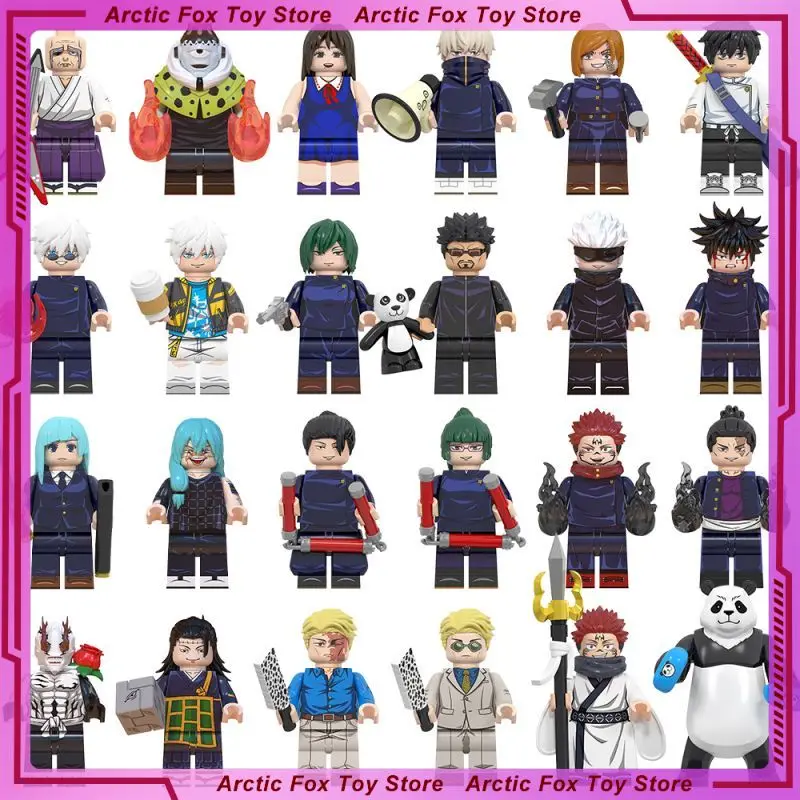 

5cm Jujutsu Kaisen Figure Itadori Yuji Gojo Satoru Kugisaki Nobara Fushiguro Megumi Zenin Maki Nanami Kento Building Block Toys