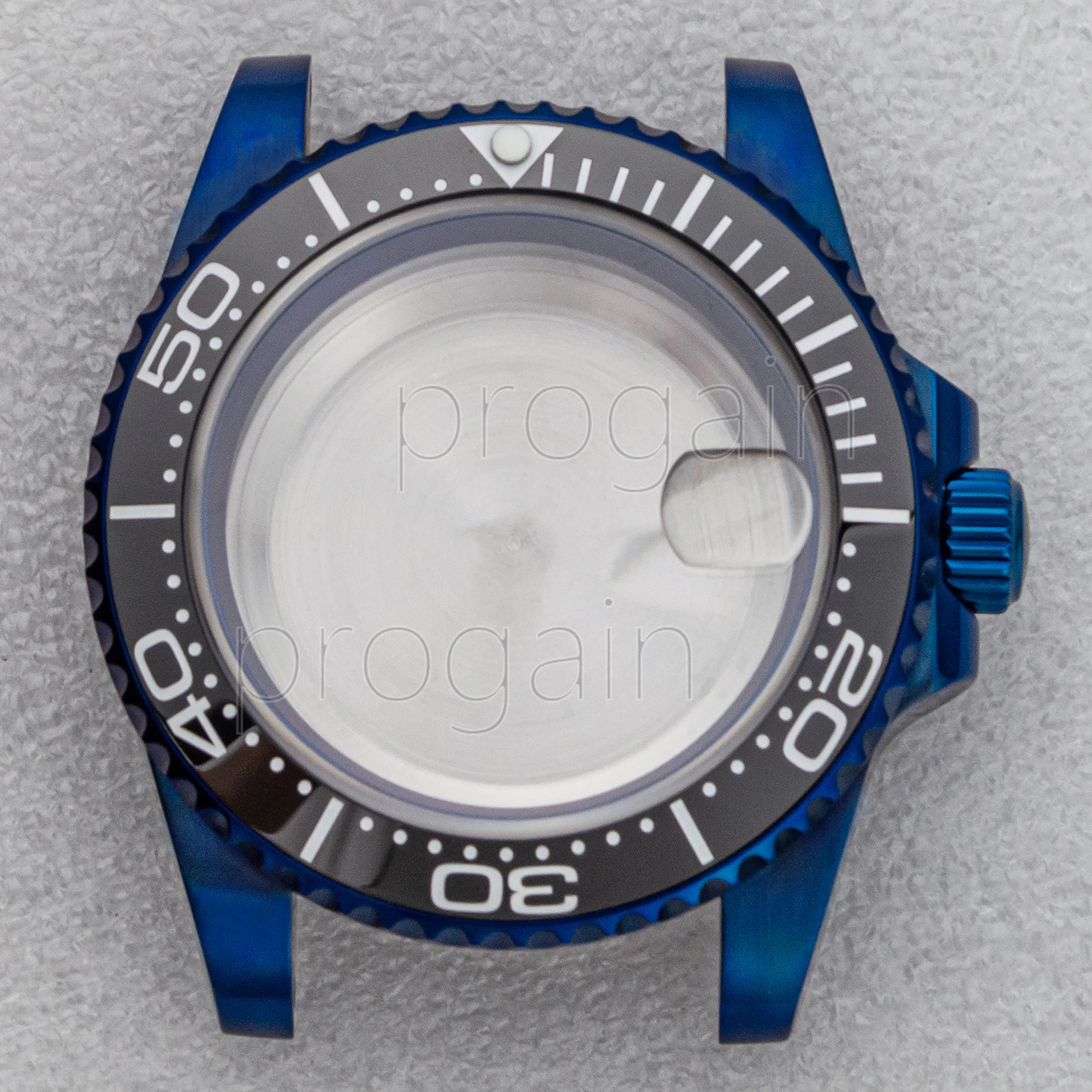 NH35 Case 40mm SUB GMT 38mm Watch Bezel Ceramic Insert Range Ring Magnifying Glass for 28.5mm Dial NH36 Movement Replacements