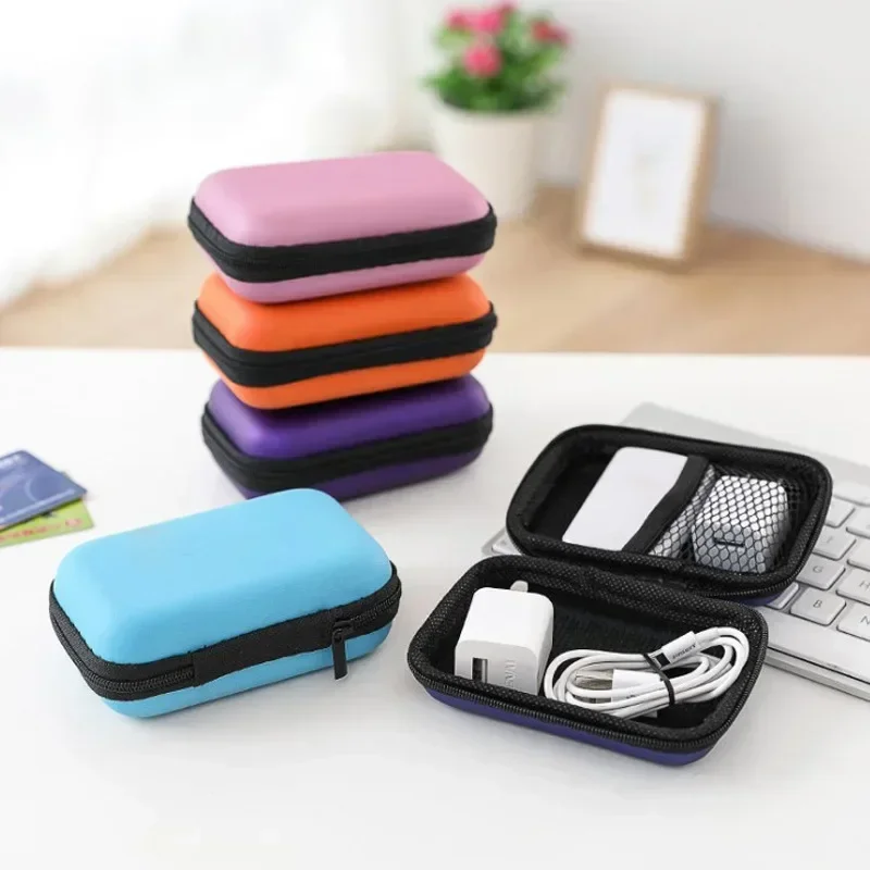 Storage Bag Case For Earphone EVA Headphone Container Cable Earbuds Storage Box Pouch Bag