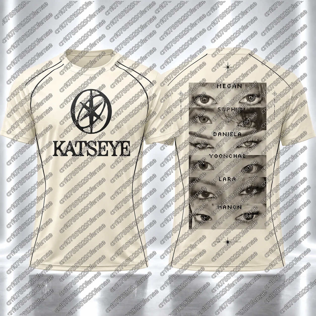 Sommer-Musikfestival-Essential KATSEYE Grafik-T-Shirt für Damen 2026 Neues Konzert-Merch Street-Style Lässiges Kurzarm-T-Shirt – Detail 6