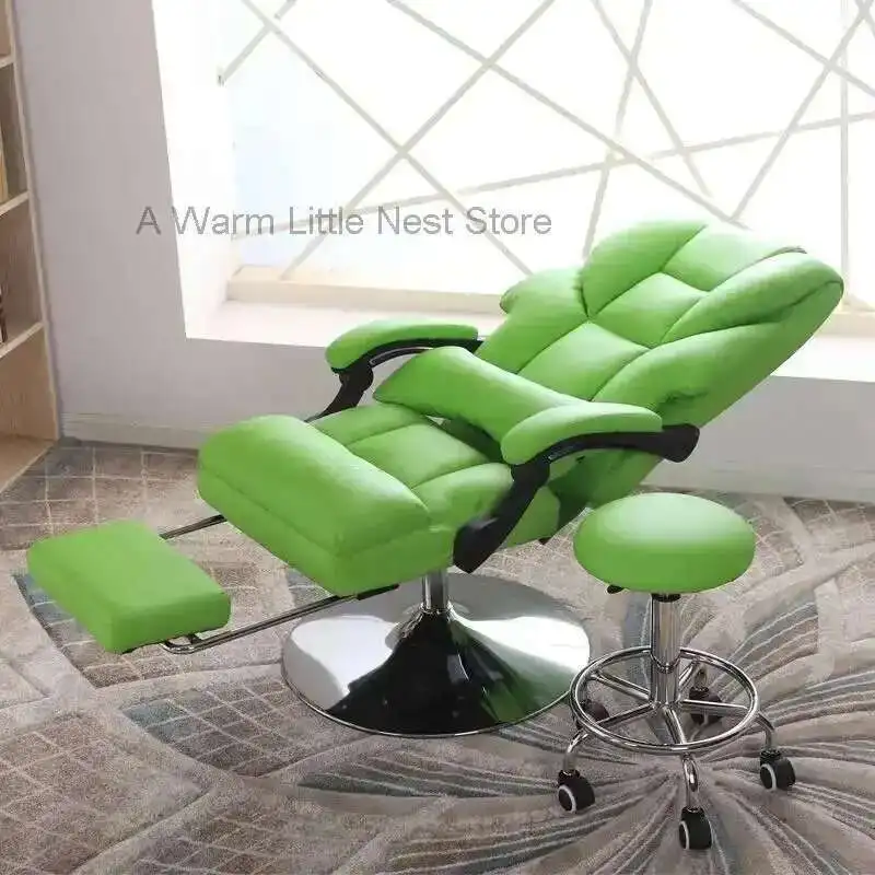 

Green Barber Salon Chairs Beauty Lift Skin Care Recliner Computer Chair Lunch Break Beauty Salon Equipment Furniture Cadeira