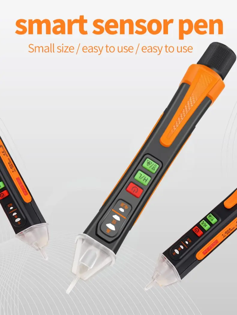 Détecteur de tension intelligent, testeur de tension sans Contact, stylo mètre 12-1000V, capteur électrique de courant, crayon de Test, indicateur de tension