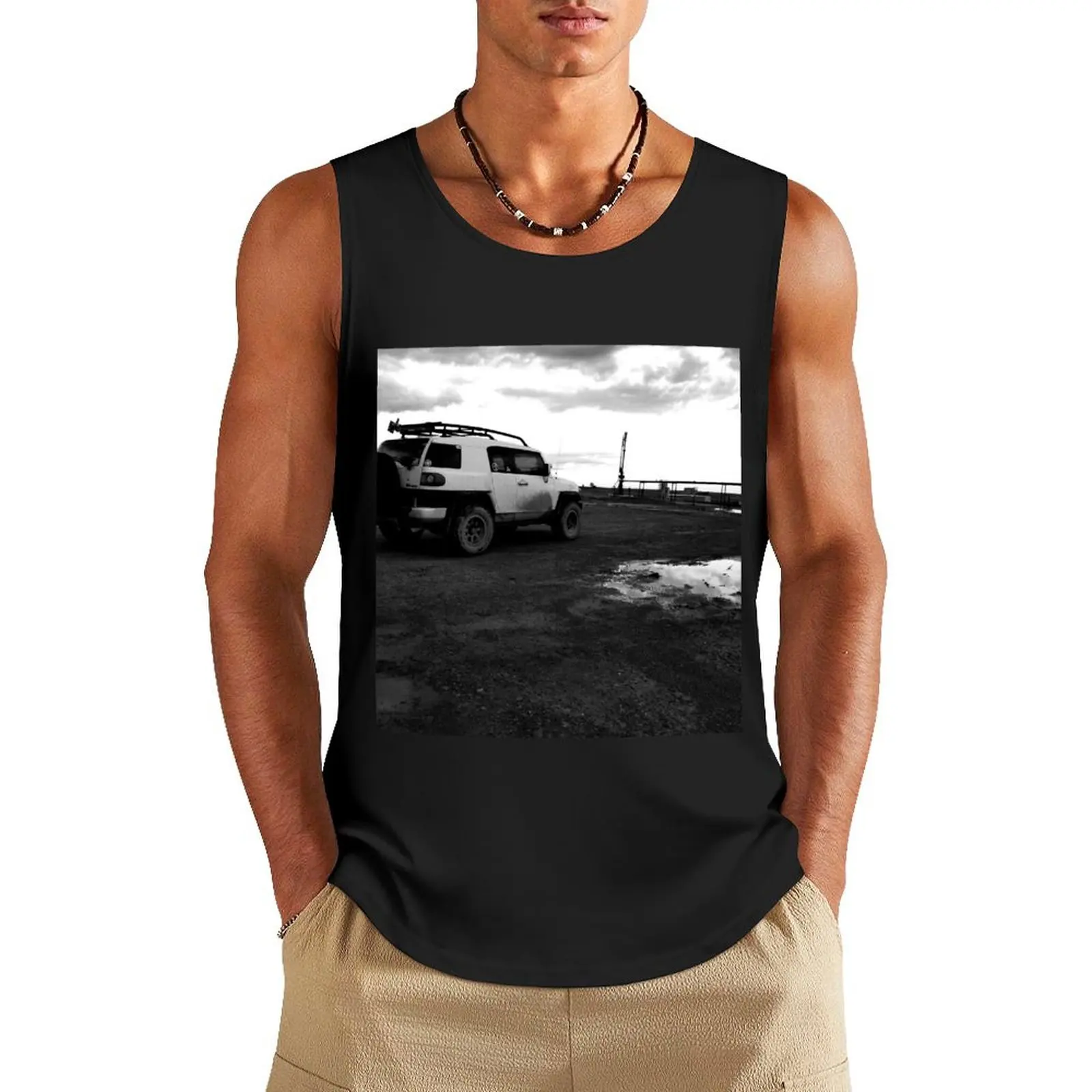 FJ Dirt Road Throwback Tank Top bodybuilding t shirt gym wear men running shirt underwear bodybuilding