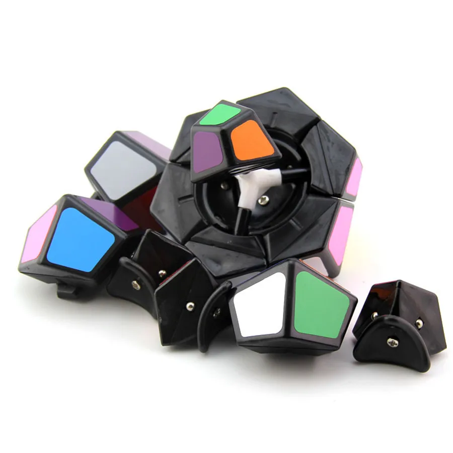 Lanlan-4軸12面マジックキューブ、黒エイリアン、大人のおもちゃパズル、そわそわおもちゃ、学生