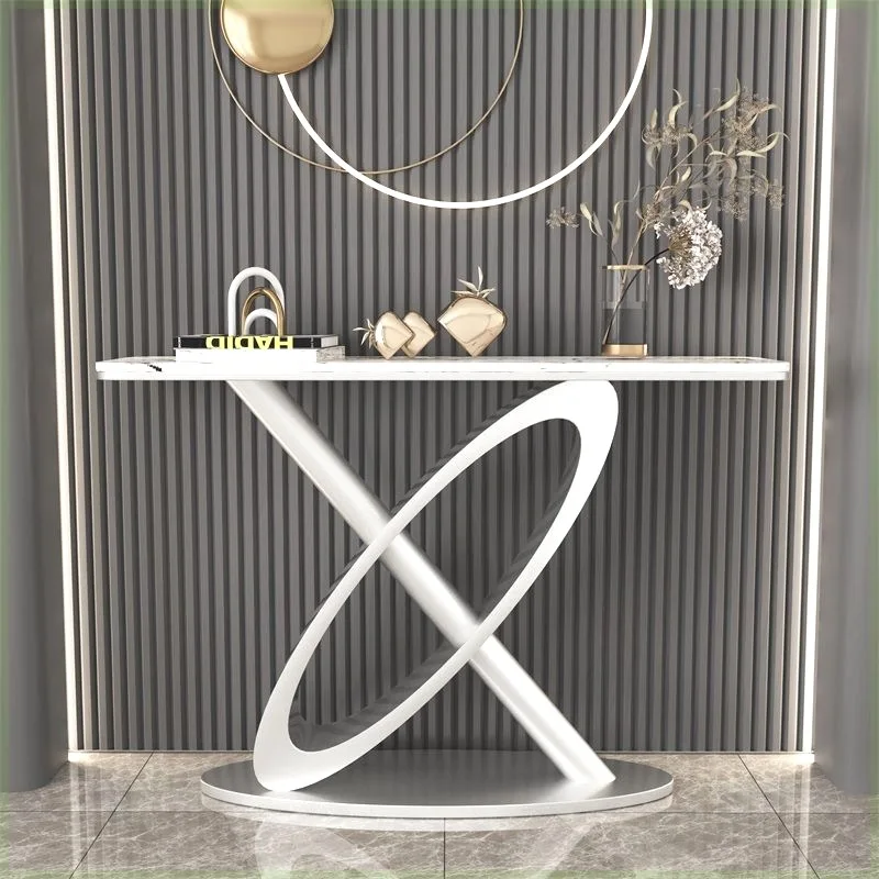 

Designer Entrance Terrace Italian Light Luxury Corridor Aisle Simple Modern Entrance Cabinet Slate Table