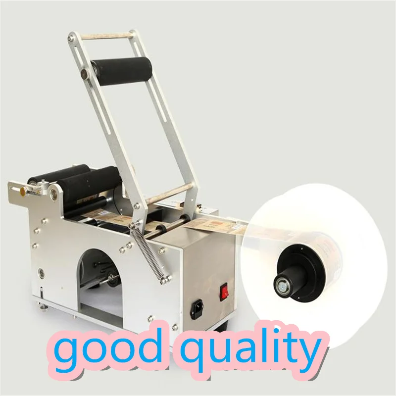 New Arrival Label Sticking Machine For Round Bottle Manual Labeling Machine Wine Bottle Sticker Label Small Packing Machine