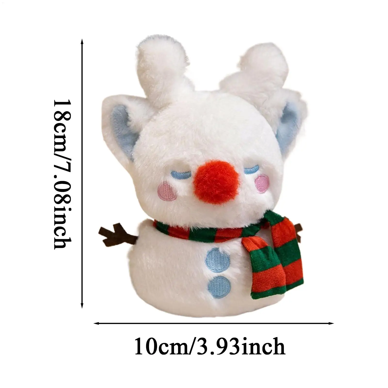 Kerst pluche decoraties 7-inch zacht speelgoed pop decor realistische festival pop voor kinderen vakantie binnen huis verjaardag slaapkamer auto