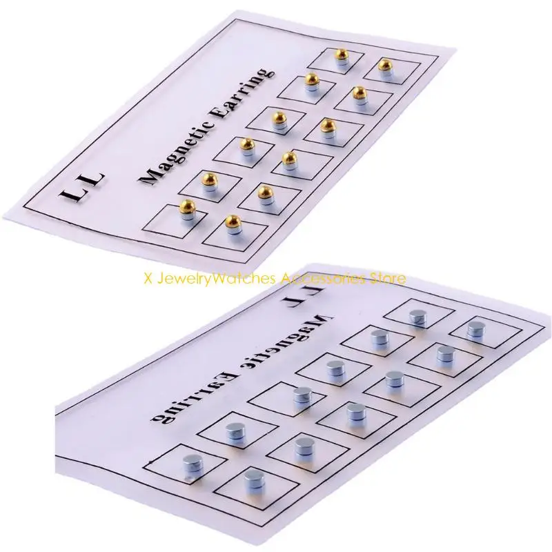 

31KD 12 шт. магнитные серьги-гвоздики поддельные мошенники нос уха губы магнит ювелирные изделия подарки