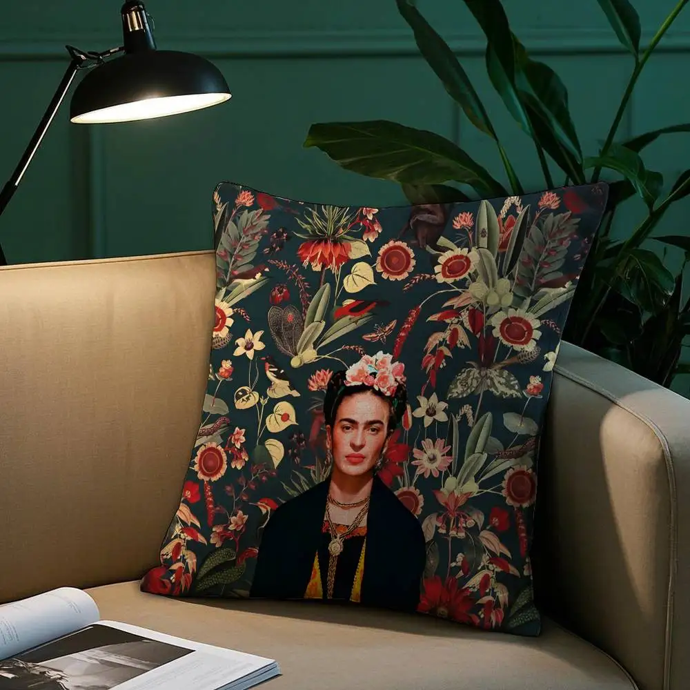 Painting F-FridaS Art Pillow Case Short Plush Print Cushion Cover Square Throw Pillow Covers Sofa Home Decor