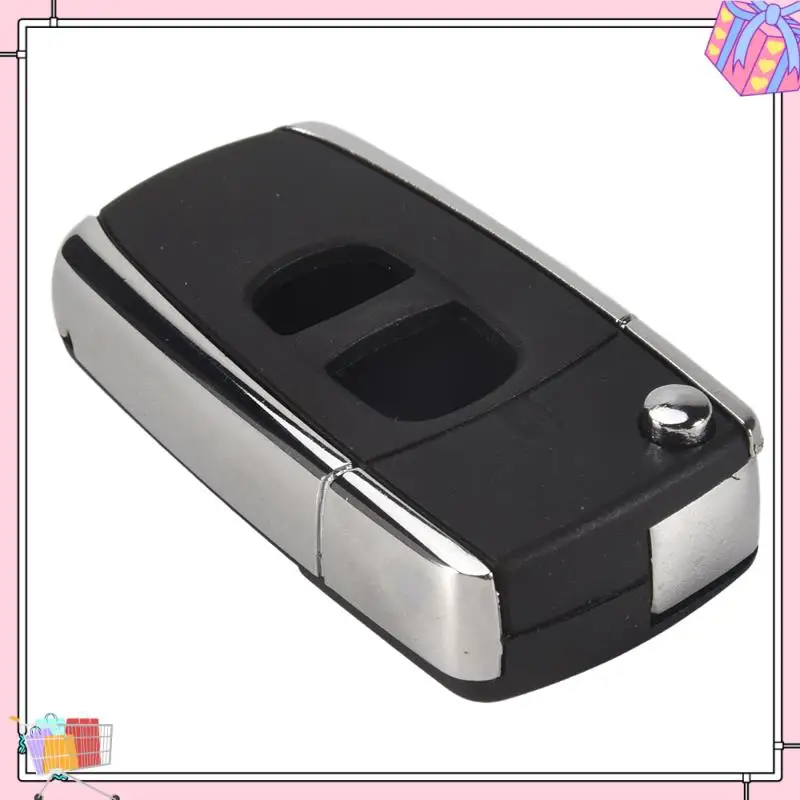 

A77T-2 Buttons Remote Flip Folding Car Key Shell Case Uncut Blank Blade Replacement For Mazda 2 3 5 6 MX-5 RX-8