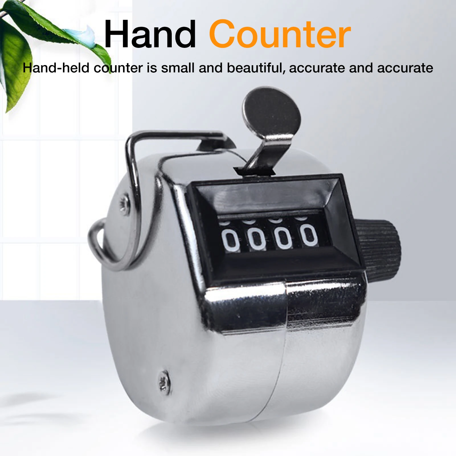 Tally Clicker Counter Metal Case Hand Tally Counter Manual People Counter From 0 To 9999 Number Counting Tools Clicker Counter