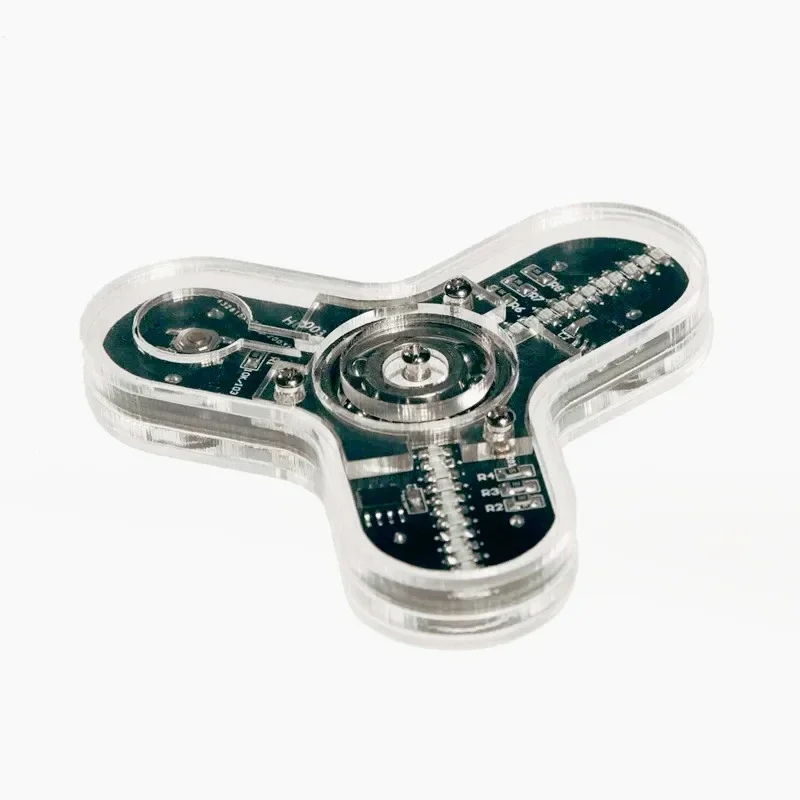 

Three-leaf fingertip gyro production kit LED luminous gyro, electronic DIY parts welding production HU-003