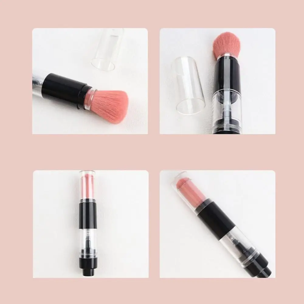 Portable Refillable Embossing Powder Brush Reusable Pressed Travel Makeup Brush Automatic Powder Spray Brush Beauty Tool