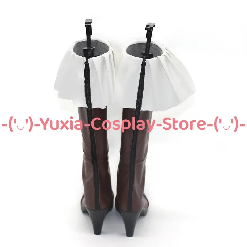 Yuxiacosplay! Buty Cosplay OP Jewelry Bonney, rekwizyt postaci z anime/gry, botki ze skóry PU, kostium na Halloween, karnawał, imprezę.
