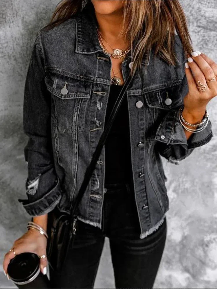 【美品】Be Ambition Black Denim Jacket y2k S62fe81458c9e41ef9d8262c3918fb