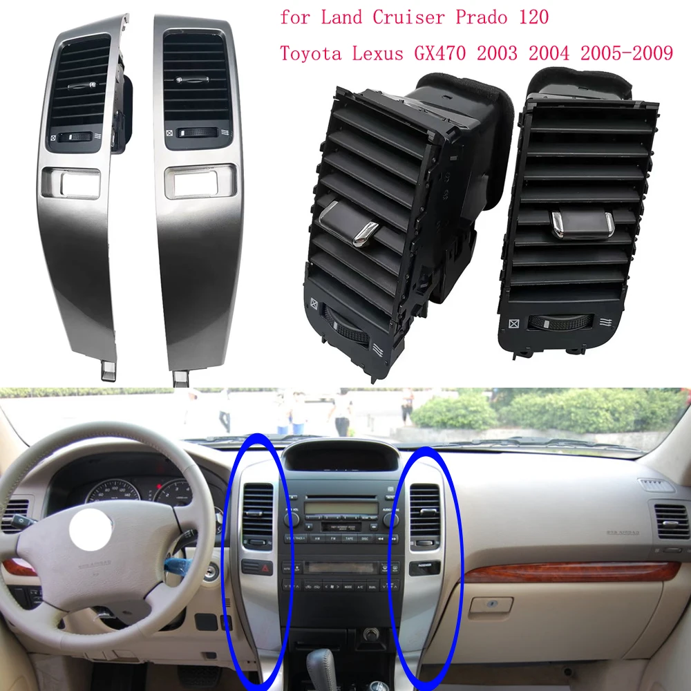 

Автомобильный кондиционер, вентиляционные отверстия кондиционера, панель приборной панели для Land Cruiser Prado 120 Toyota Lexus GX470 2003 2004 2005-2009