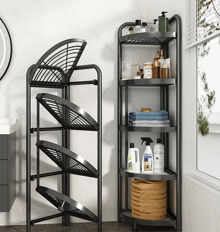 Toilet Floor Multi-Layer Storage Rack Toilet Storage Fabulous Appliance Complete Collection Toilet Bathroom Triangle Washstand