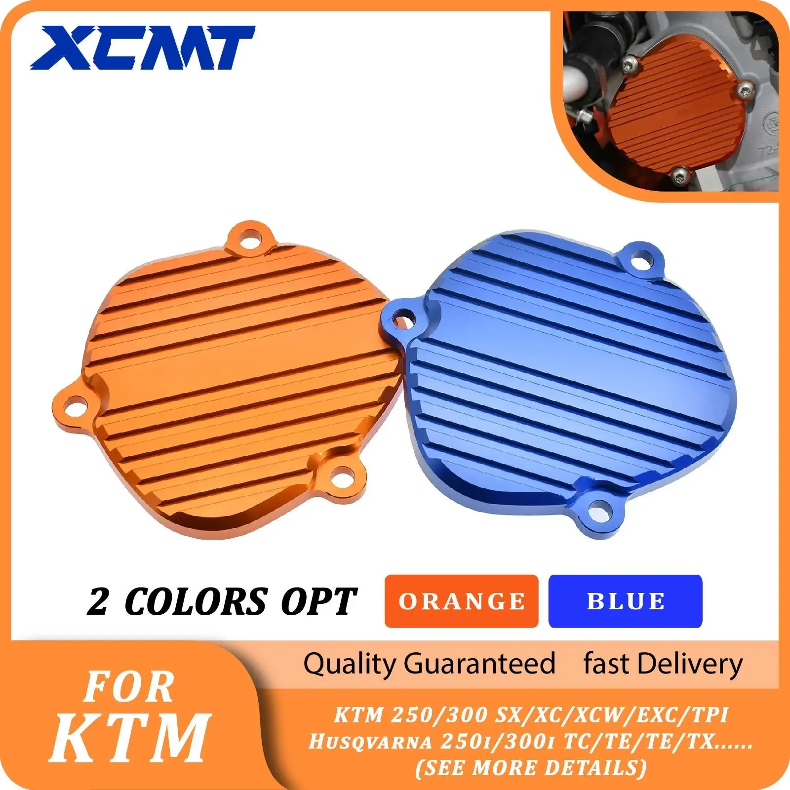 Motocross Left Exhaust Power Valve Control Cover For KTM 250 300 XC SX XC-W EXC Six Days TPI For Husqvarna TE TC TX  2009-2021