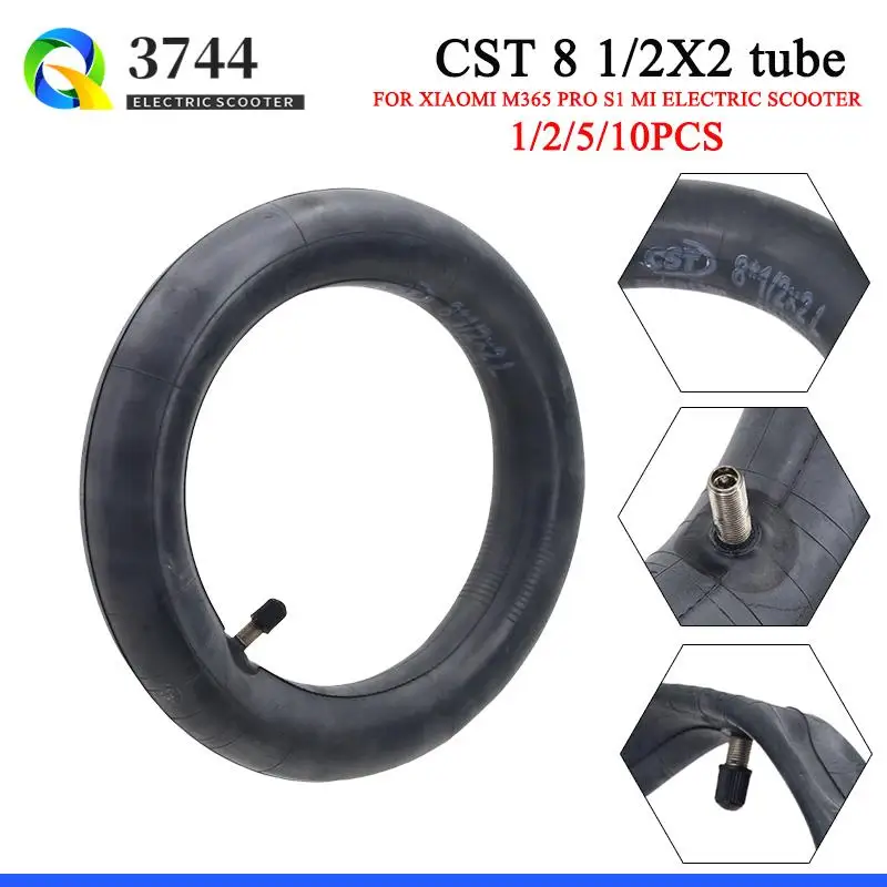 1/2/5/10 PCS 8 1/2x2 Innenrohr 8' Innenkamera mit geradem Ventil für Xiaomi Mijia M365 Elektroroller-Zubehör