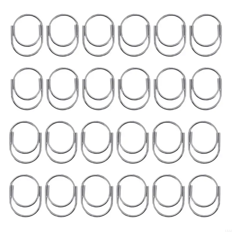 LXAA 24PCS Dekorative Papierclip Metall Dokument Clip Metal Lesezeichen Clip Clip