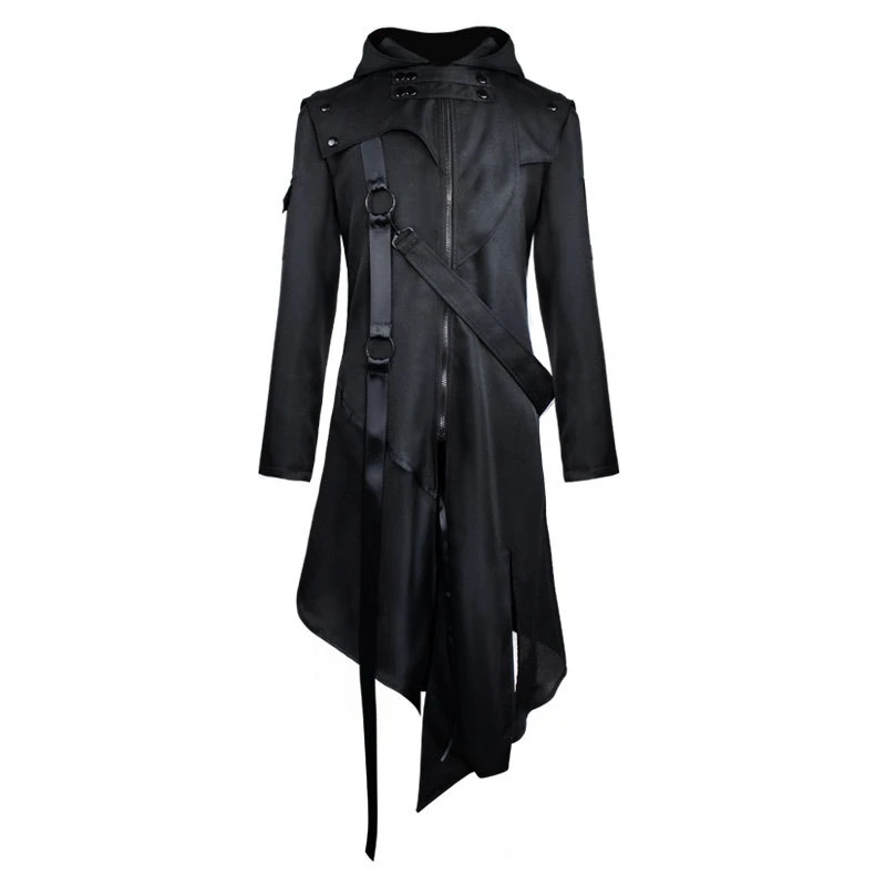 Adults Steampunk Trench Coat Gothic Jacket Vintage Medieval