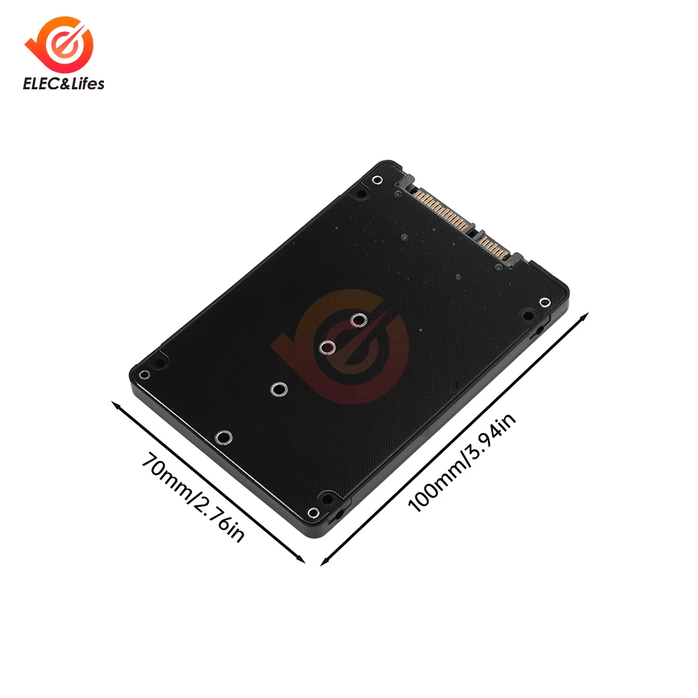 M.2 SATA Adapter Raiser M2 to SATA Adapter M.2 to SATA Adapter M.2 NGFF Converter 2.5" SATA3 Card B Key for 2230-2280 M2 SSD