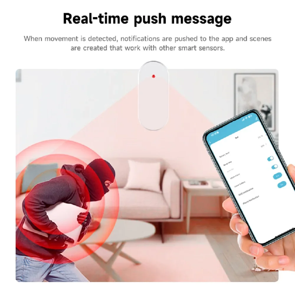 Детектор присутствия человека Tuya Zigbee Умный датчик движения 24 ГГц Радар-детектор тела PIR-датчик Кронштейн Модель Smart Life APP Alexa