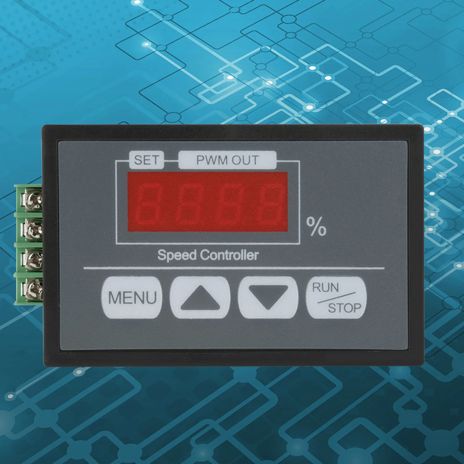 PWM Speed Controller Motor Controller 6-60V Digital Display Percentage Tachometer Motor Slow Start and Stop Speed Controller