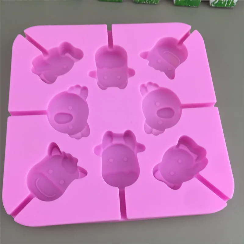 Square Silica Gel Mold DIY Sugar Turning Chocolate Fudge Cough Candy Ice Baking Manual Soap Mold