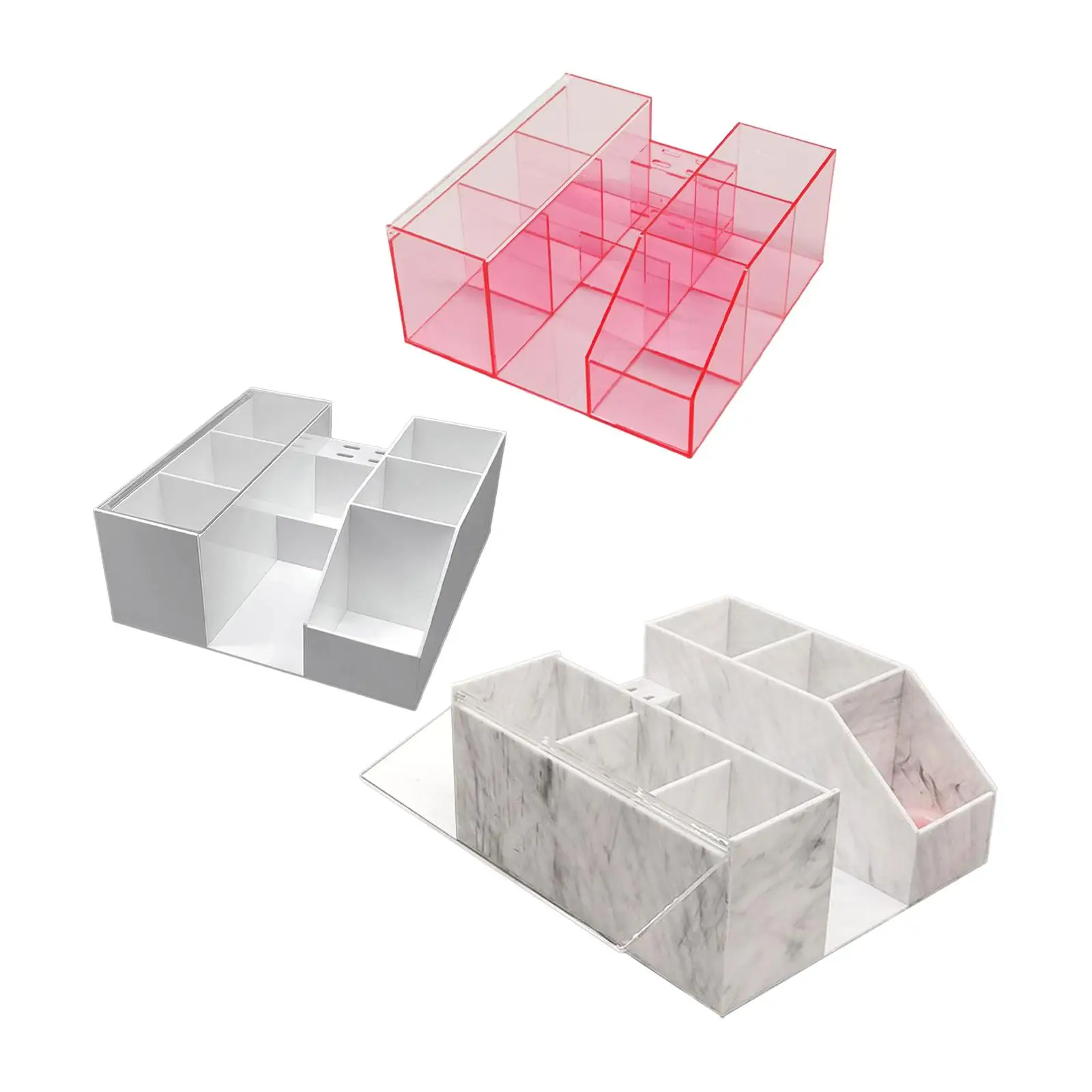 Organisateur d'extension de cils, boîte de rangement, support cosmétique, organisateur de beauté, mallette de rangement de cils pour outils de cils, brosse de maquillage