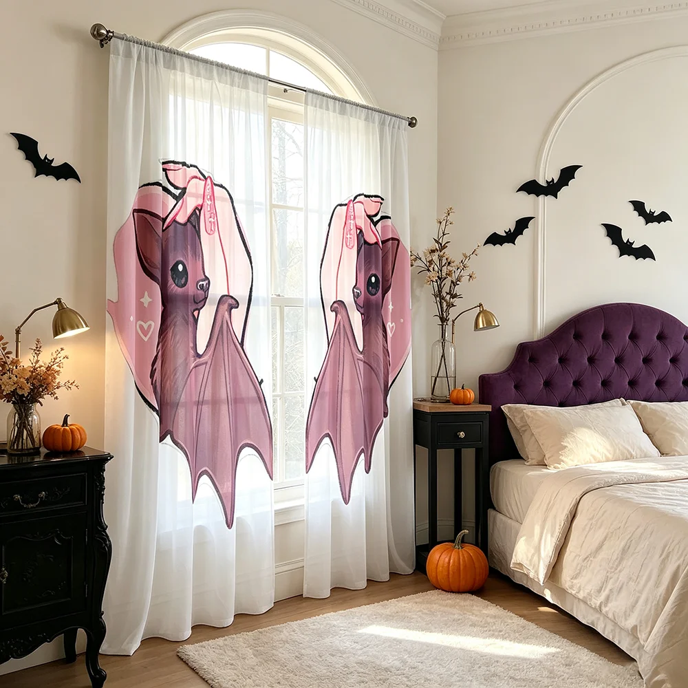 2 stuks Halloween Herfst Roze  - Curtain Rods recensie en prijs
